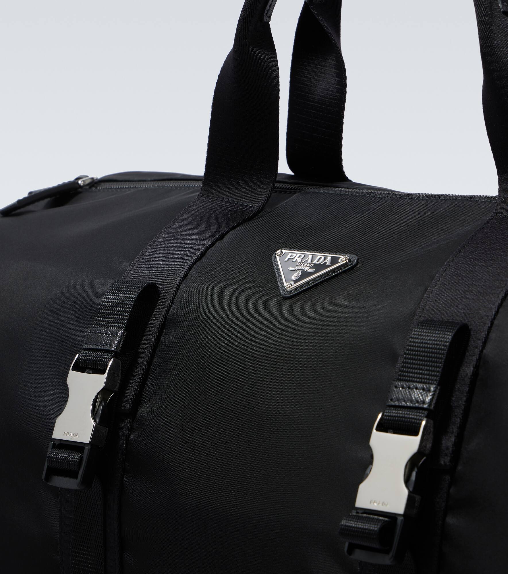Re-Nylon leather-trimmed duffel bag - 5