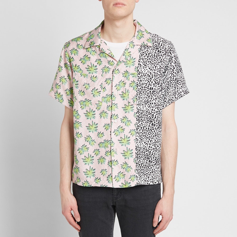 AMIRI Short Sleeve Split Palm Leopard Shirt - 4