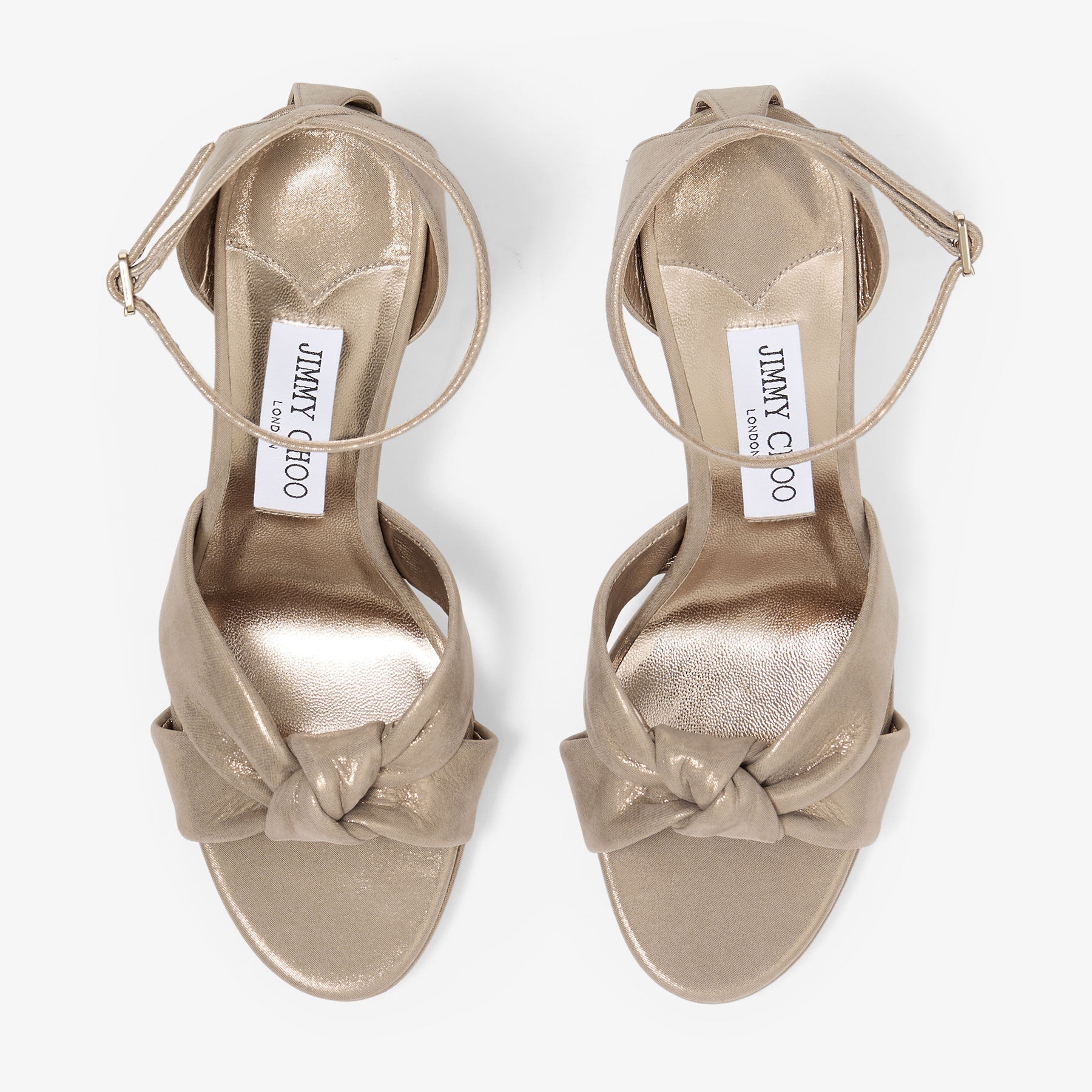 Rosie 100
Gold Shimmer Suede Platform Sandals - 4