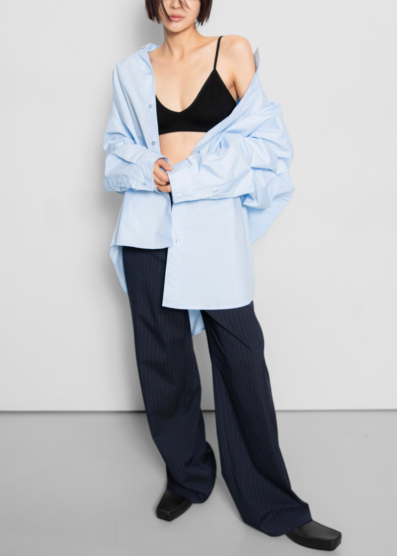 Riken Oversized Shirt - Sky Blue 9