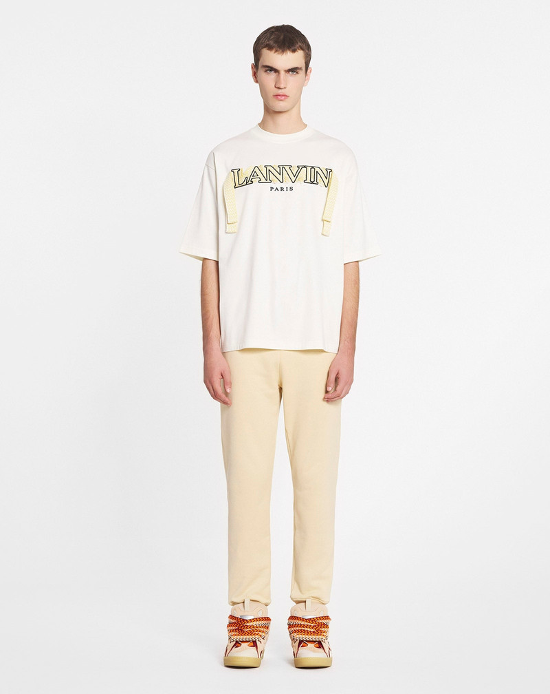 Lanvin OVERSIZED EMBROIDERED CURB LACE T-SHIRT outlook