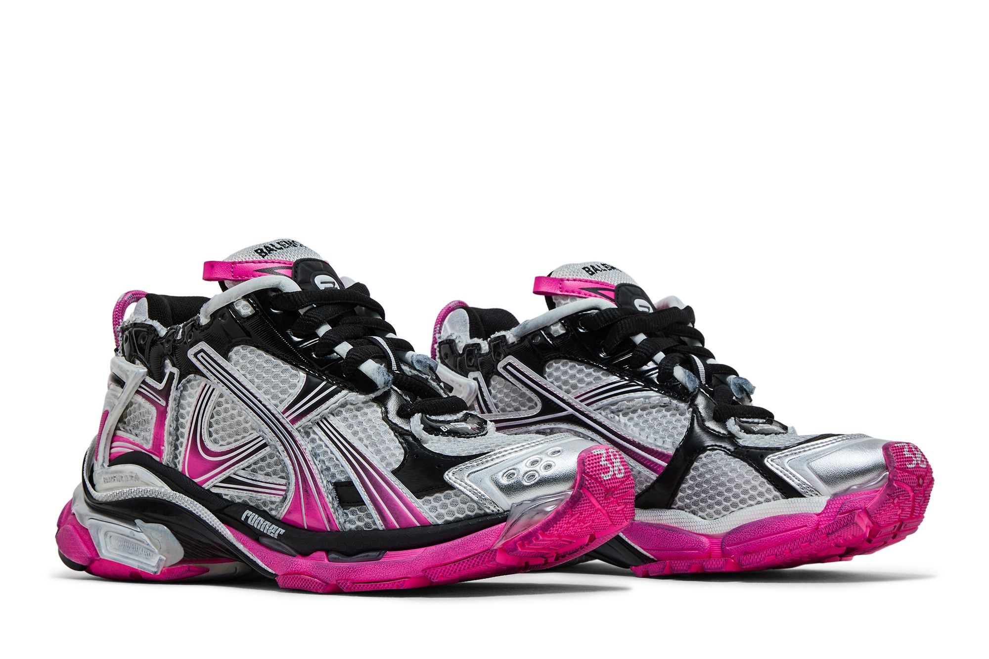 Balenciaga Wmns Runner Sneaker 'Gradient - White Pink Black' - 8