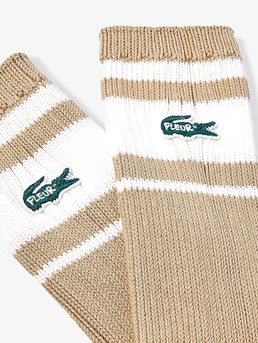le FLEUR* x Lacoste striped stretch-cotton blend socks - 2