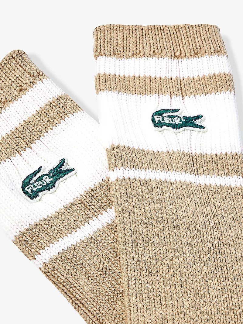 LACOSTE le FLEUR* x Lacoste striped stretch-cotton blend socks outlook