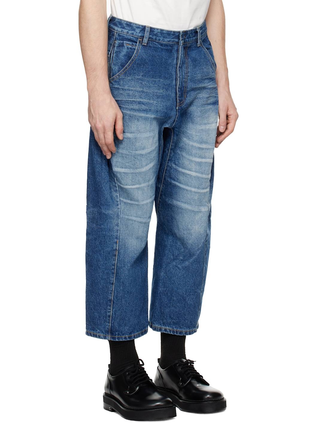 Blue Faded Jeans - 2