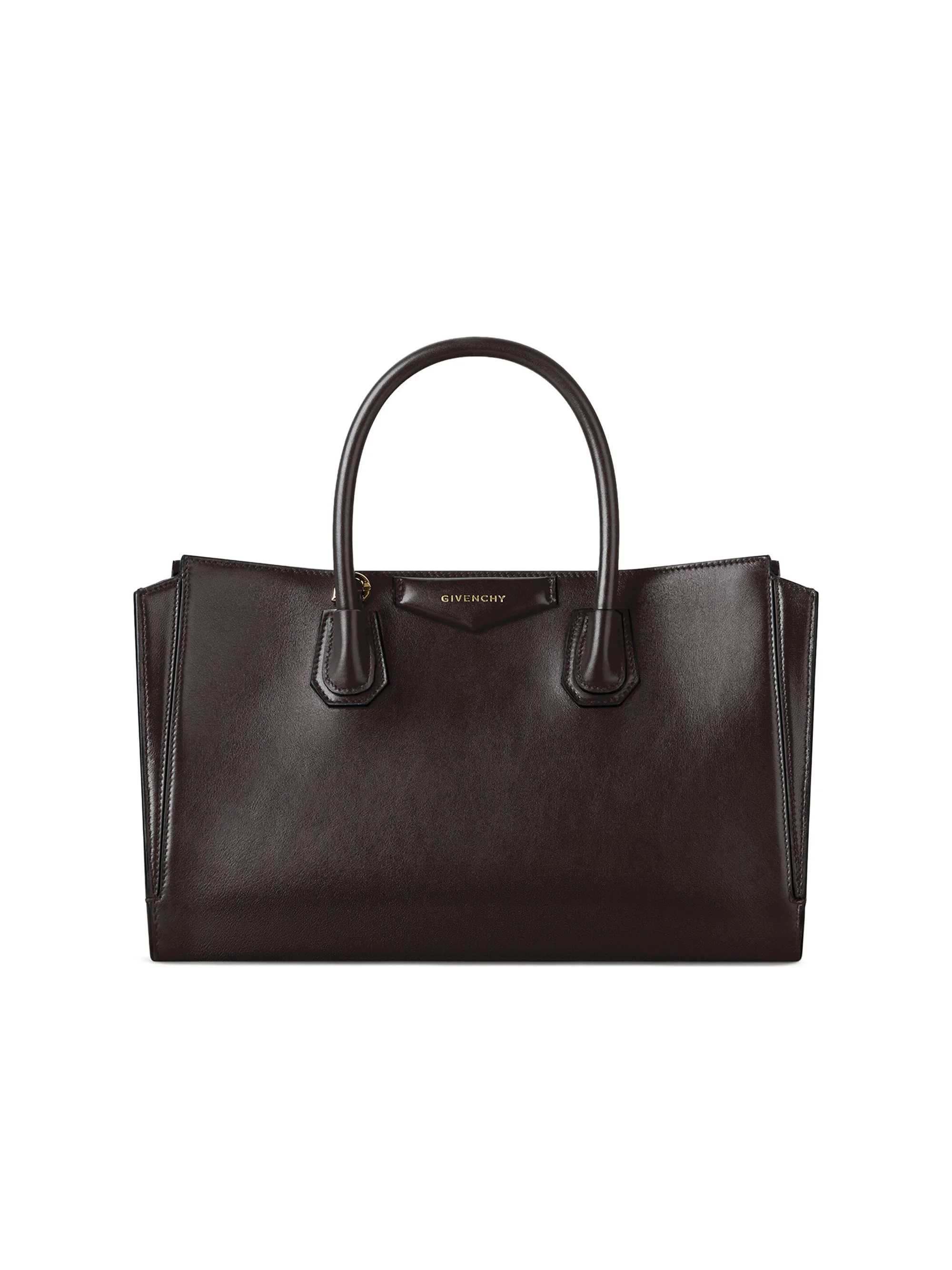 Women's Small Antigona Catchall Top Handle Bag - Chocolate - 1