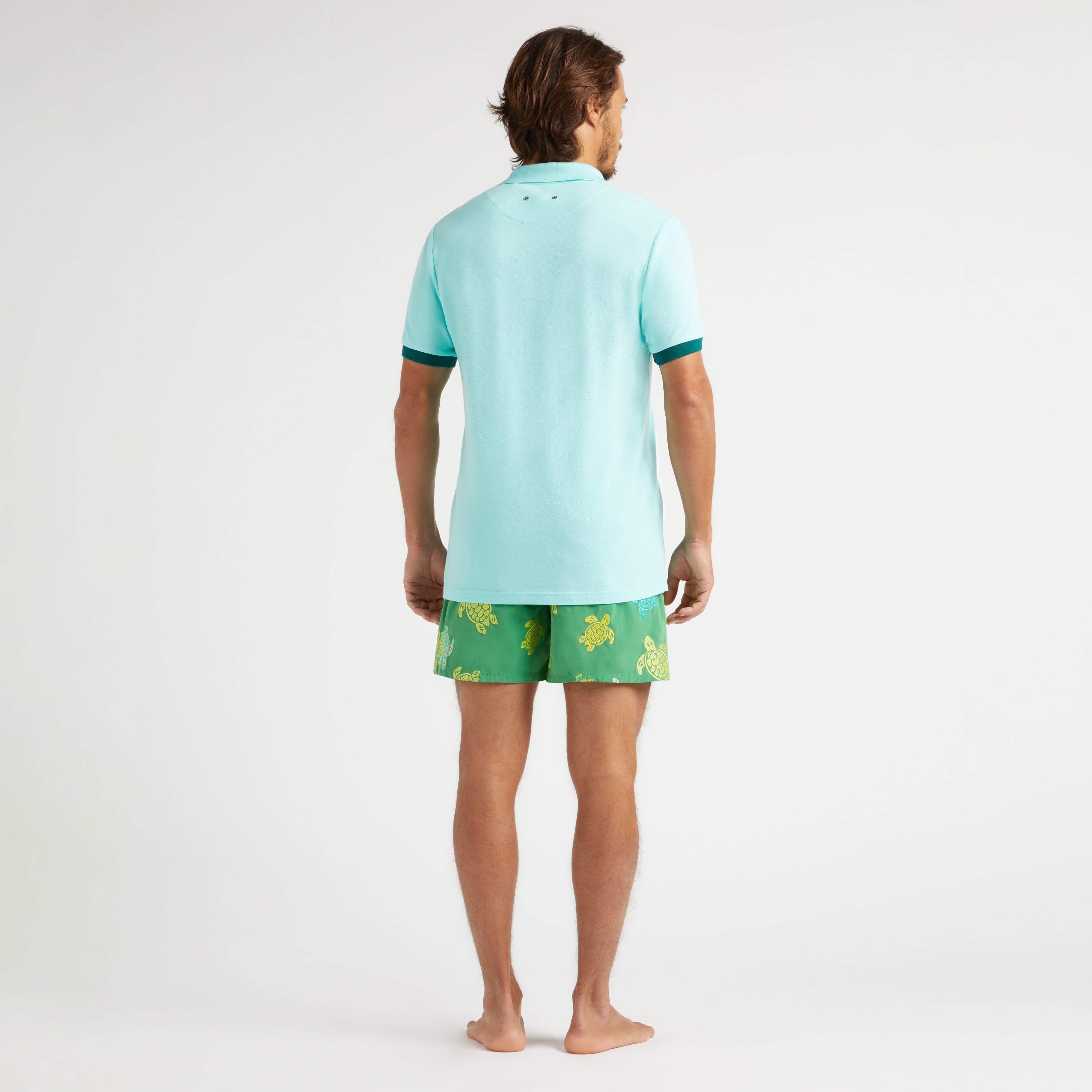Men Cotton Polo Solid - 4