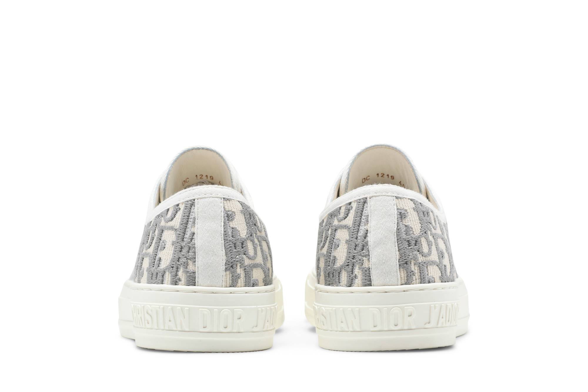 Dior Wmns Walk'N'Dior Embroidered Canvas Low 'Grey' - 6