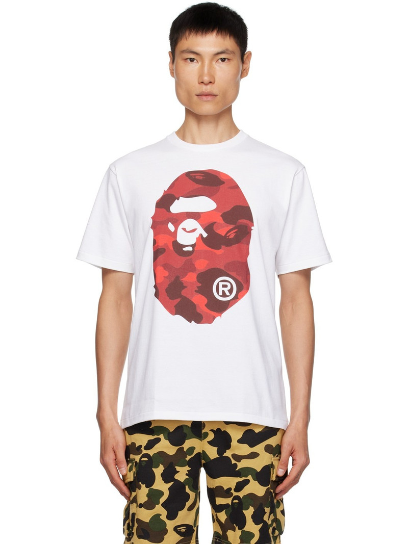 White Camo Big Ape Head T-Shirt - 1