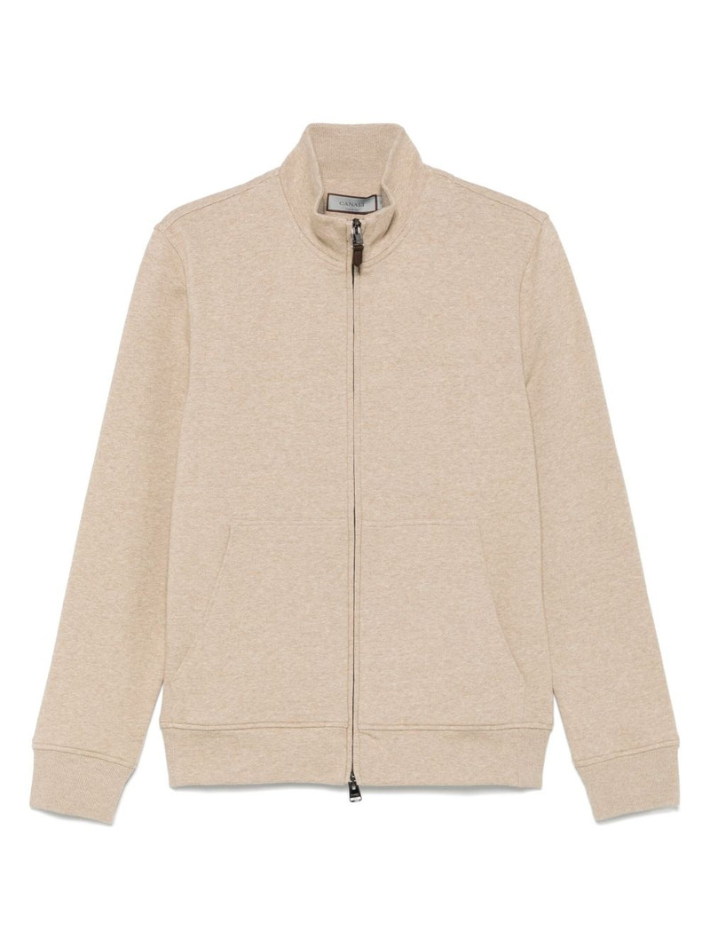 mélange-effect hoodie 1