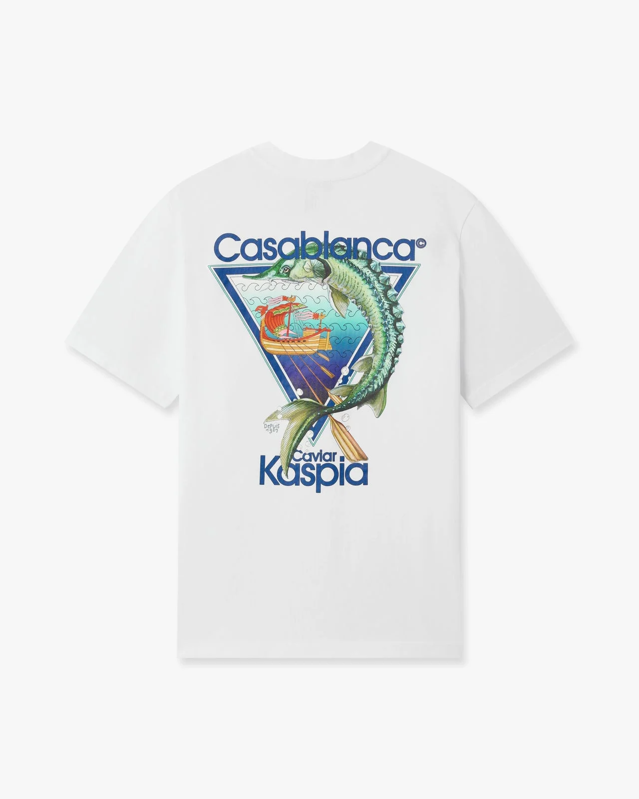 White Casa Kaspia New York Club Icon Short Sleeve T‑Shirt - 1