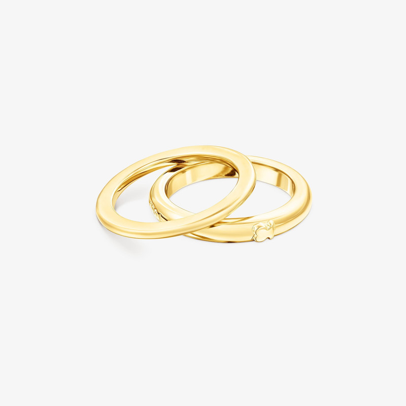 TOUS Pack of silver vermeil TOUS Fellow Rings outlook