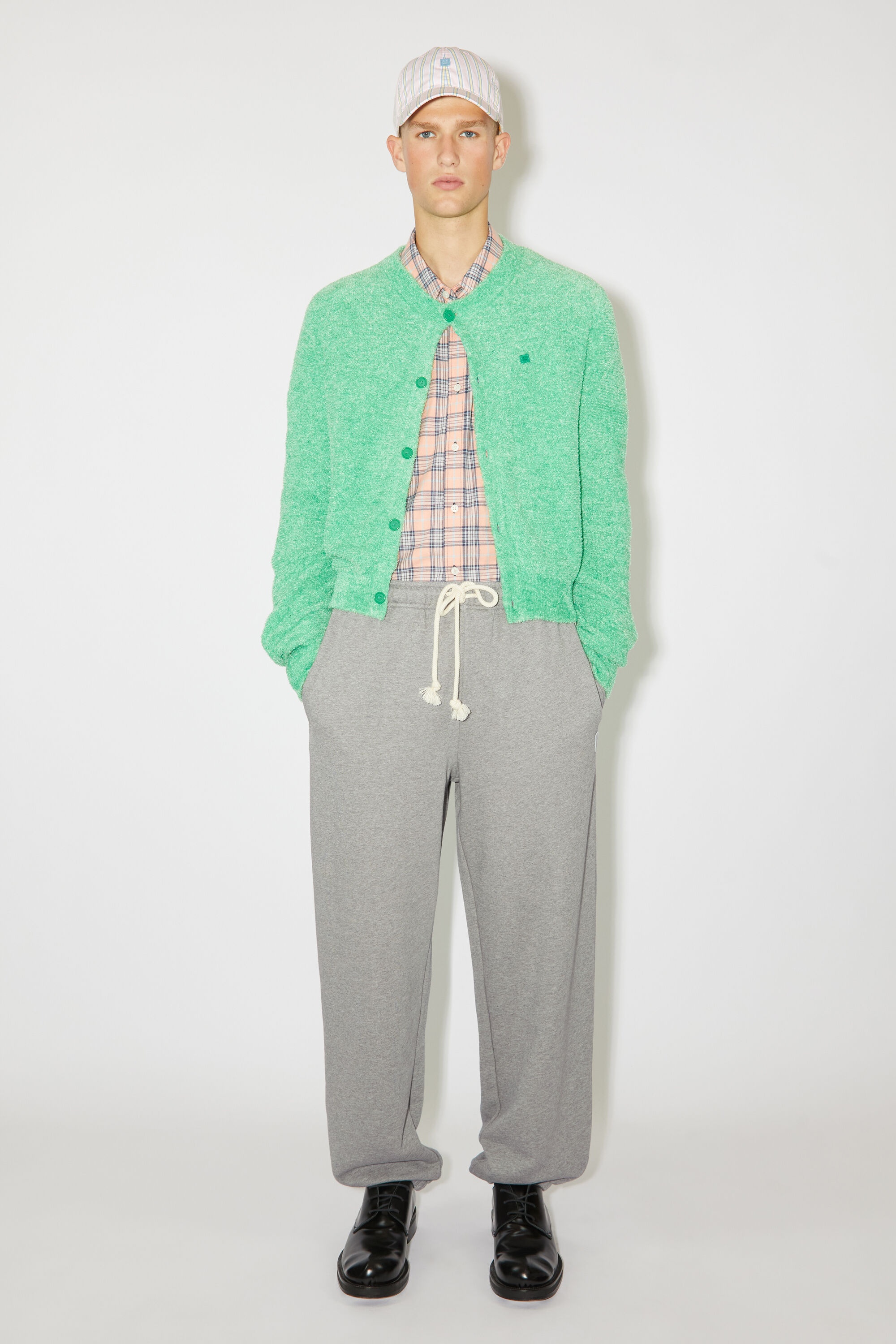 Cotton sweatpants - Light Grey Melange - 2
