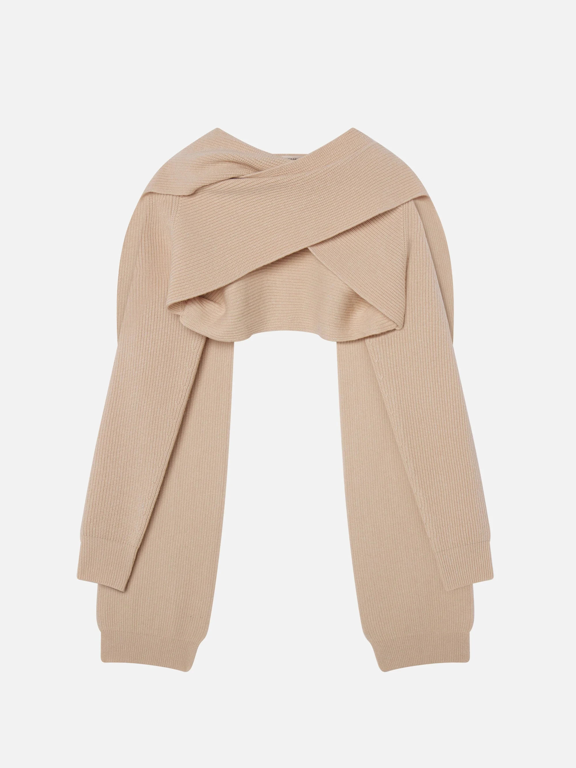 The Scarf Sweater in Pink Sand - 1