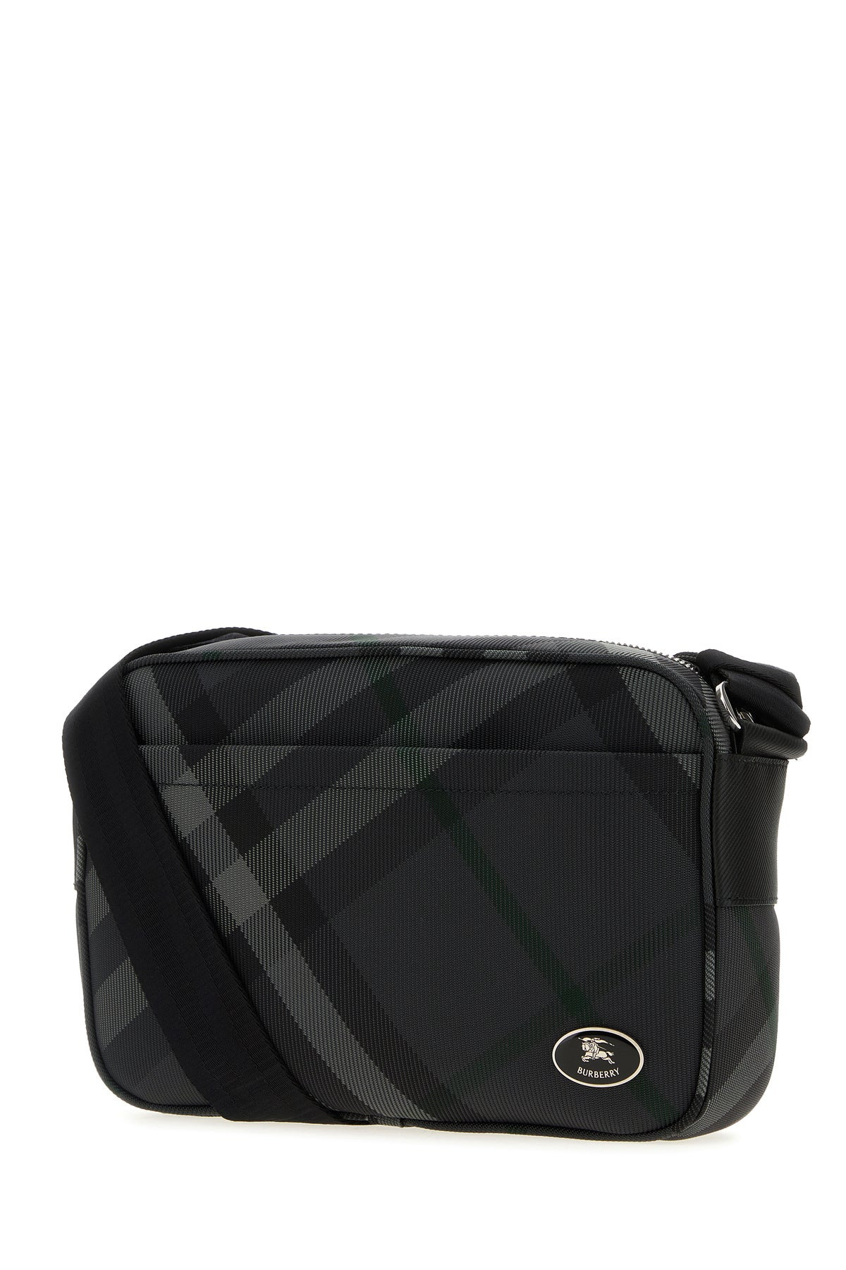 Embroidered canvas Grid crossbody bag - 2