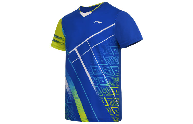 Li-Ning Badminton Series Quick Dry Training Tournament T-Shirt 'Crystal Blue' AAYS071-3 - 3
