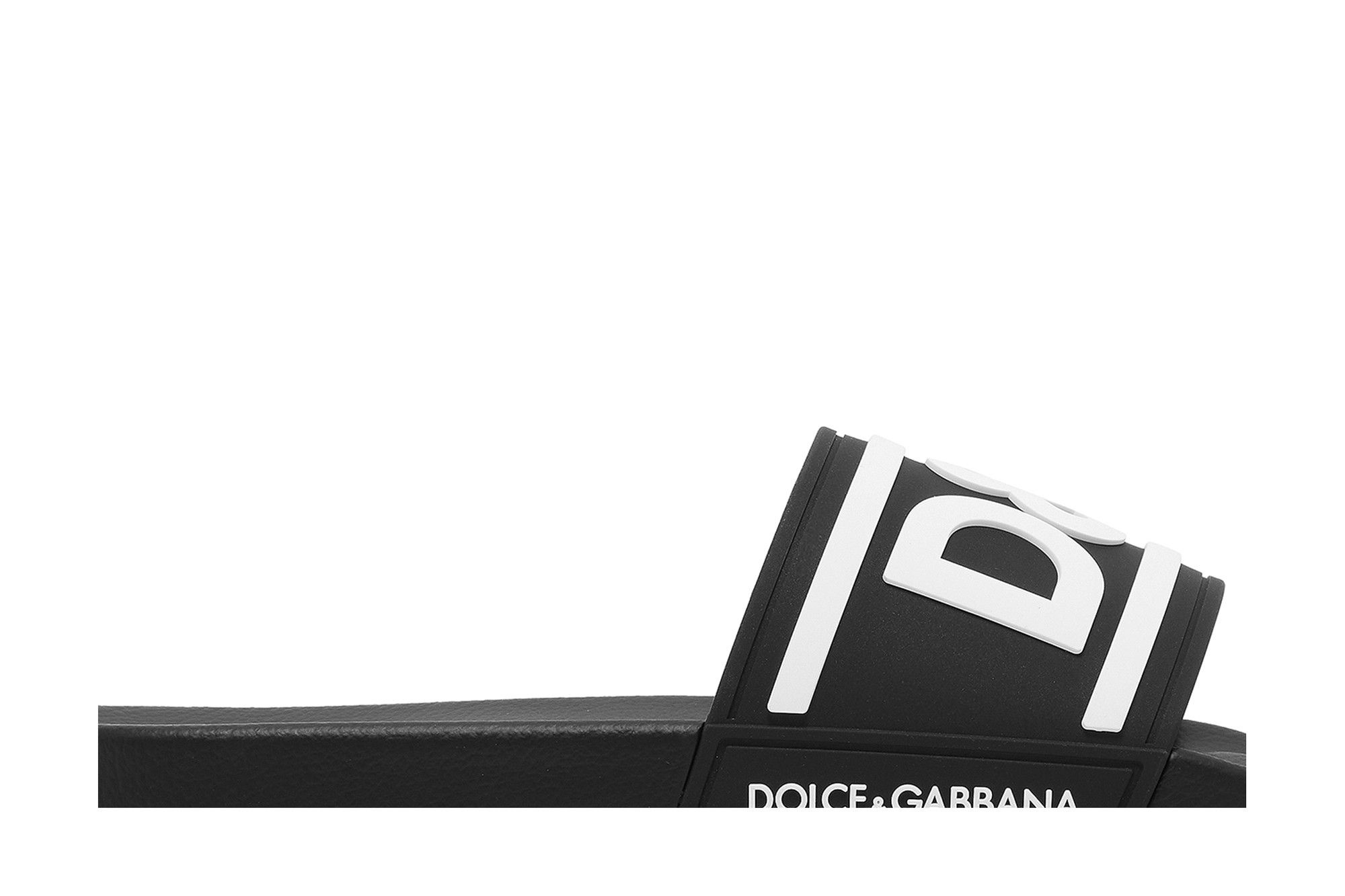 Dolce & Gabbana Slides 'DG Logo - Black White' - 2