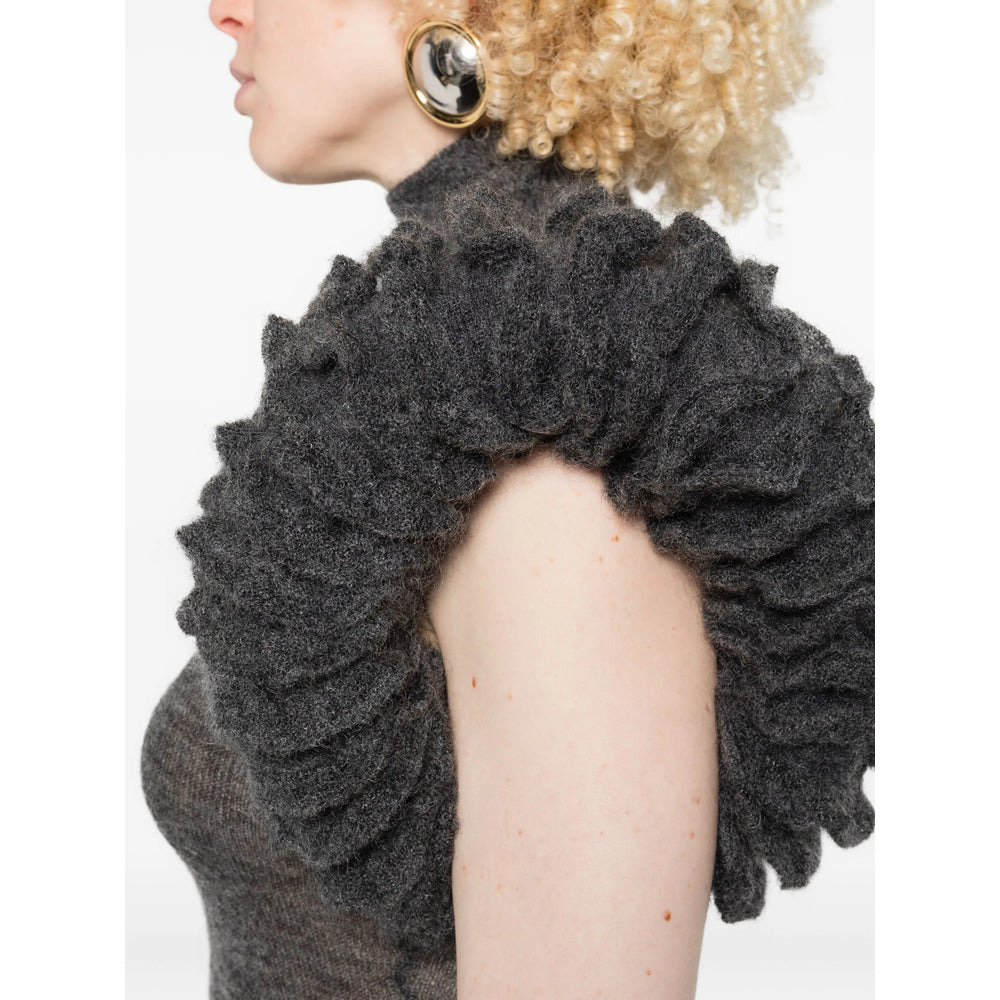 Alaïa Grey Tops - Blouses Women - 5
