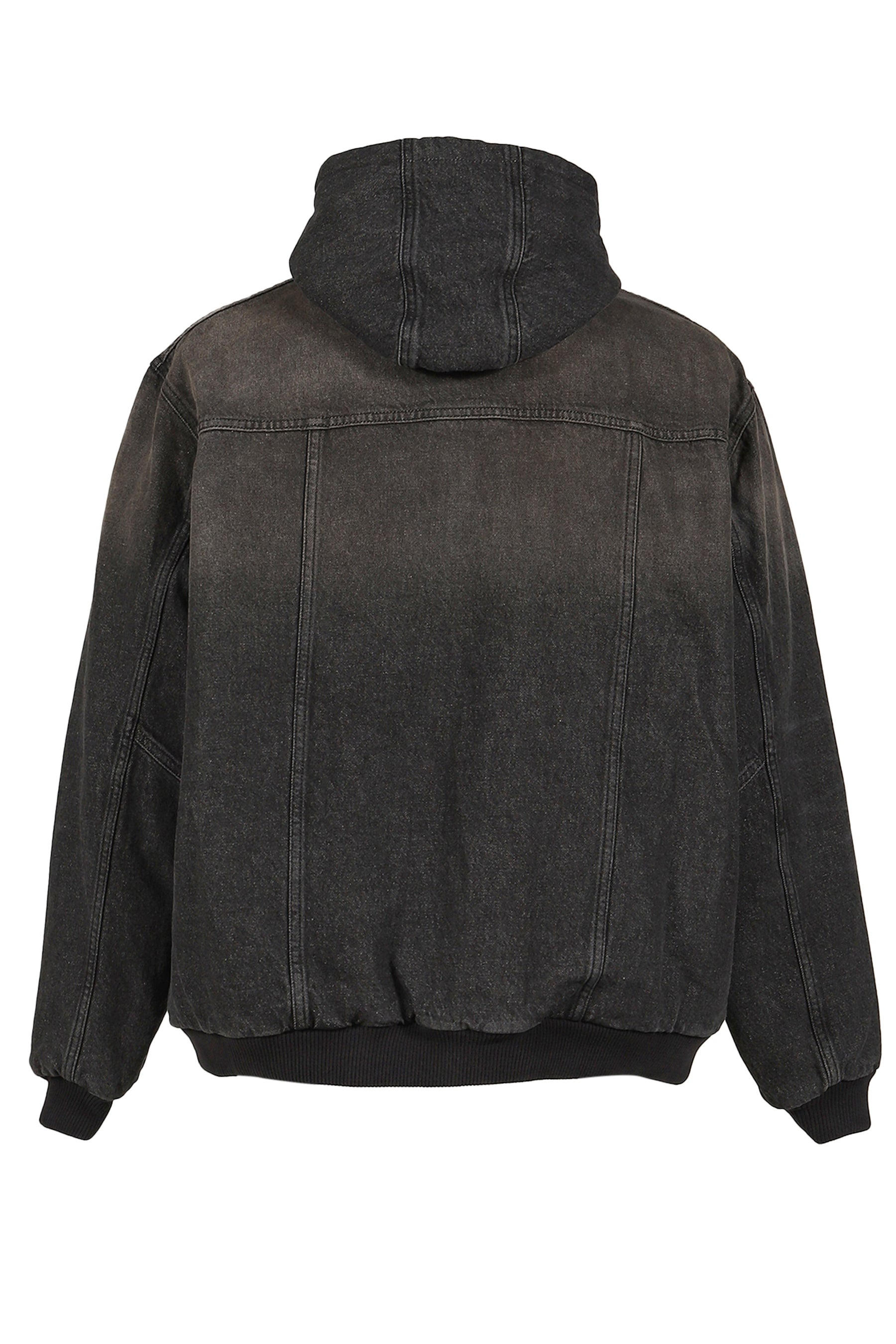 HOODED JACKET / WET BLK - 2
