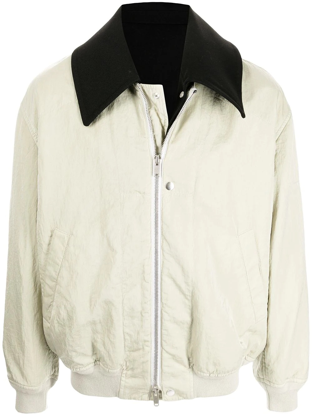 detachable-collar bomber jacket - 1