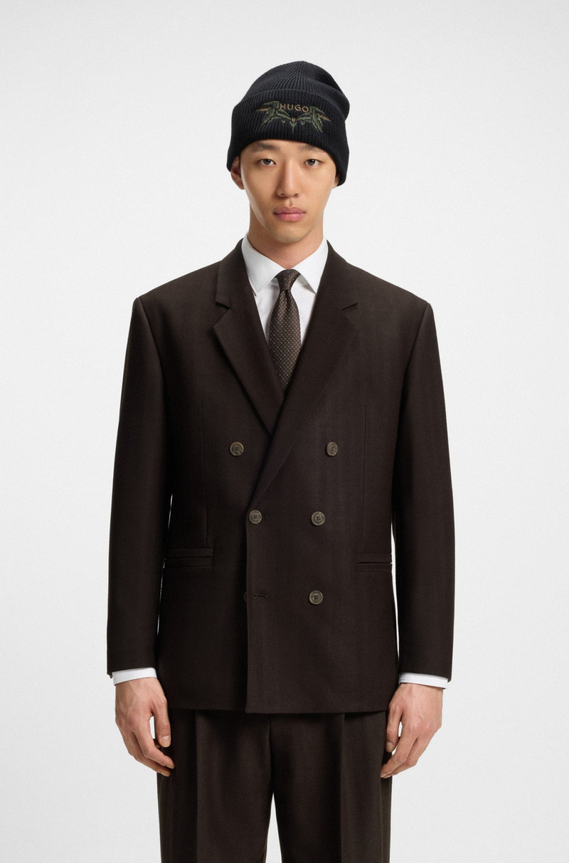 MODERN-FIT BLAZER IN HERRINGBONE STRETCH DOBBY 2