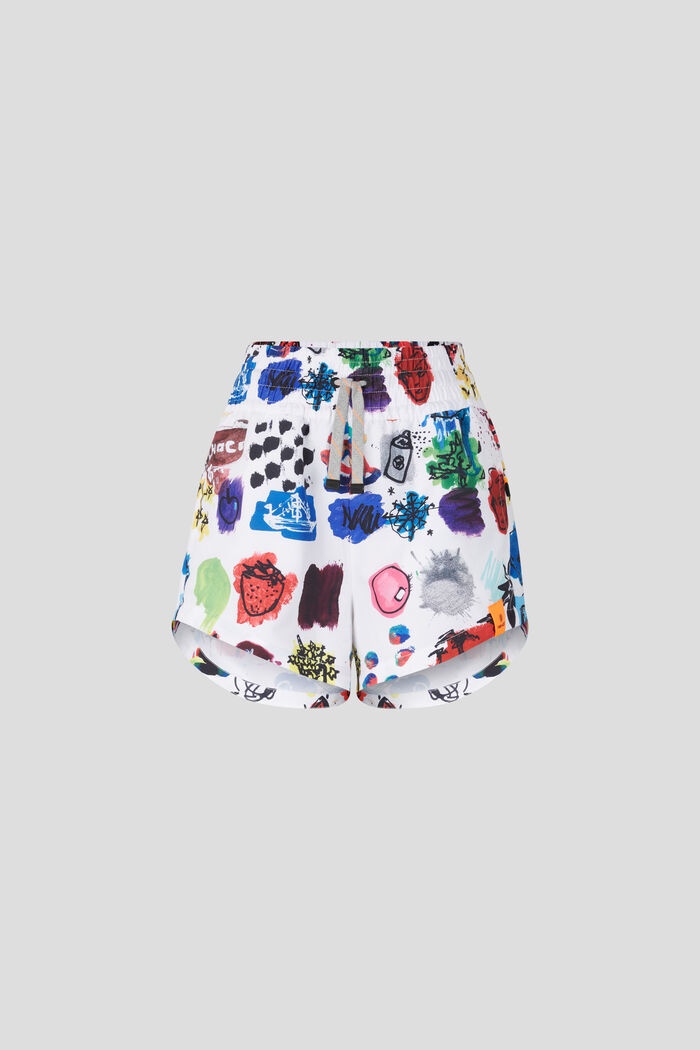 Wonder Shorts in White/Blue/Red - 1