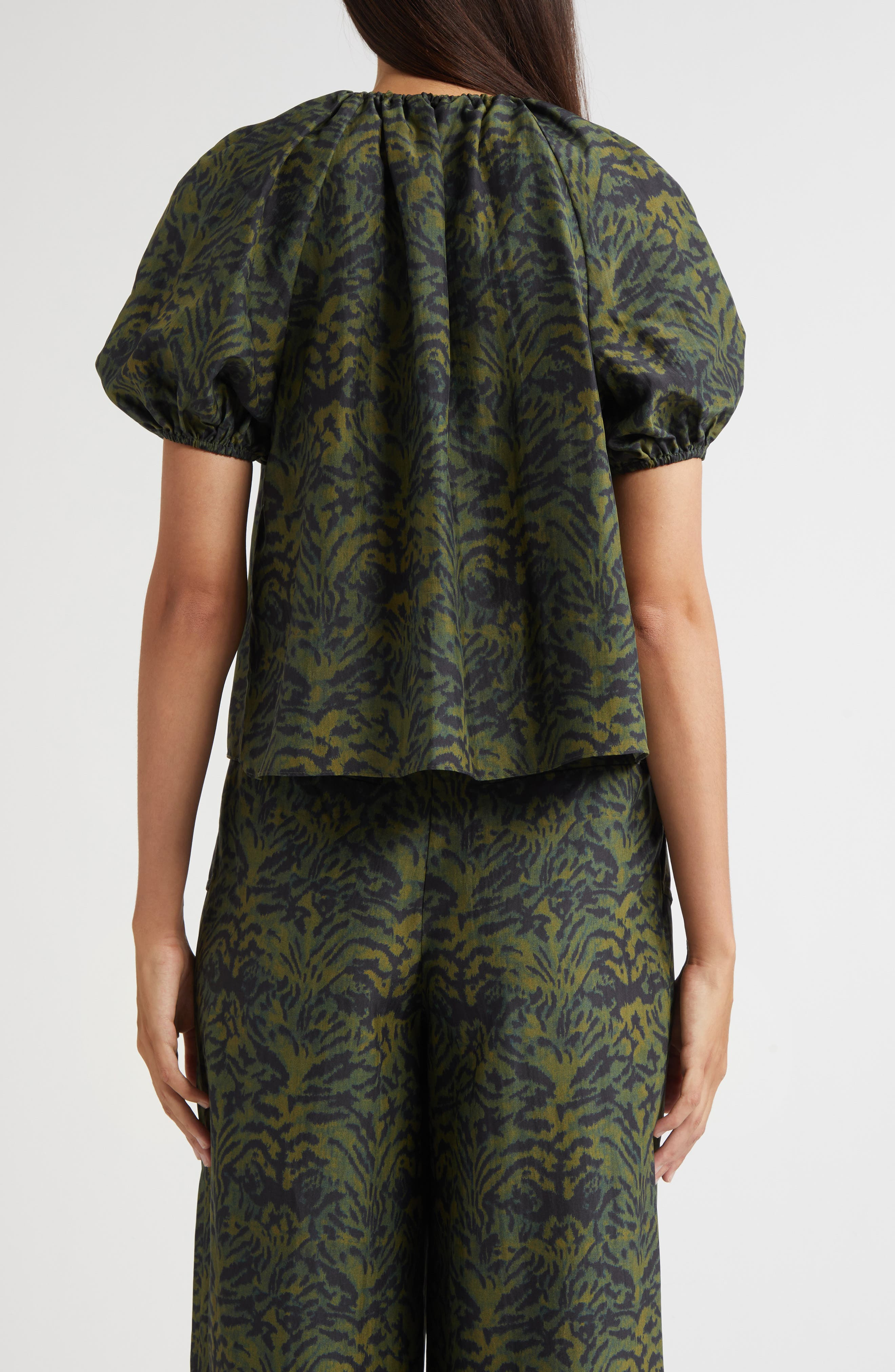 Ulla Johnson Talie Puff Sleeve Top in Desert Jasper at Nordstrom - 3