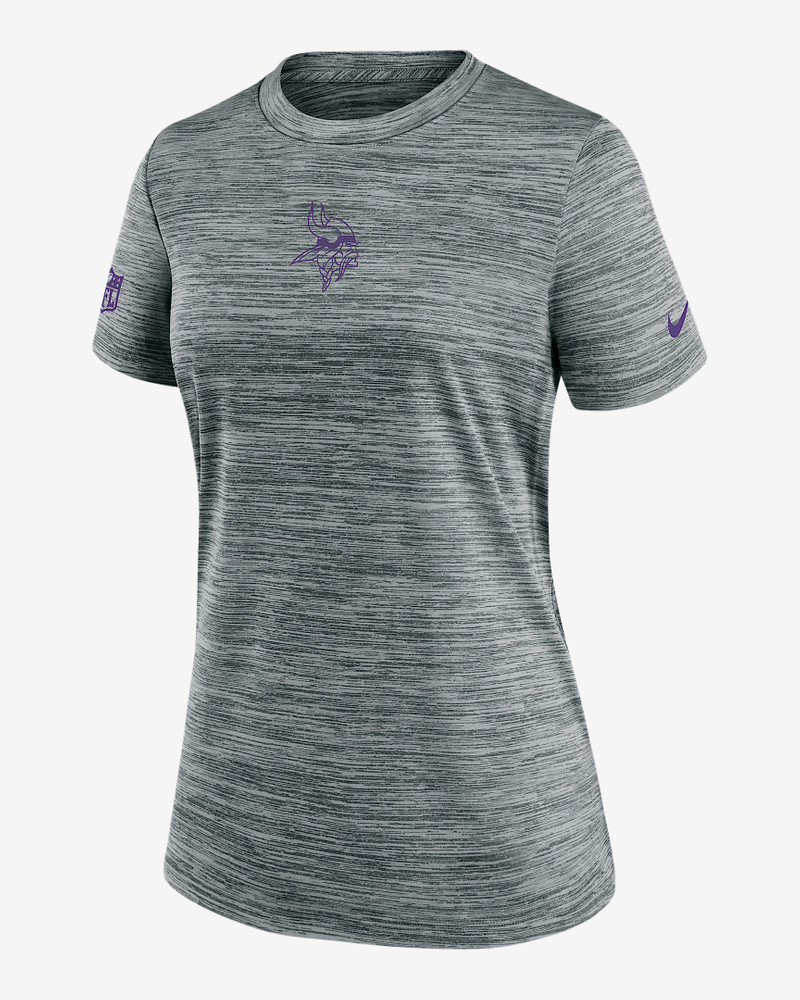 Minnesota Vikings Sideline Team Issue Velocity Women's Nike Dri-FIT NFL T-Shirt 1