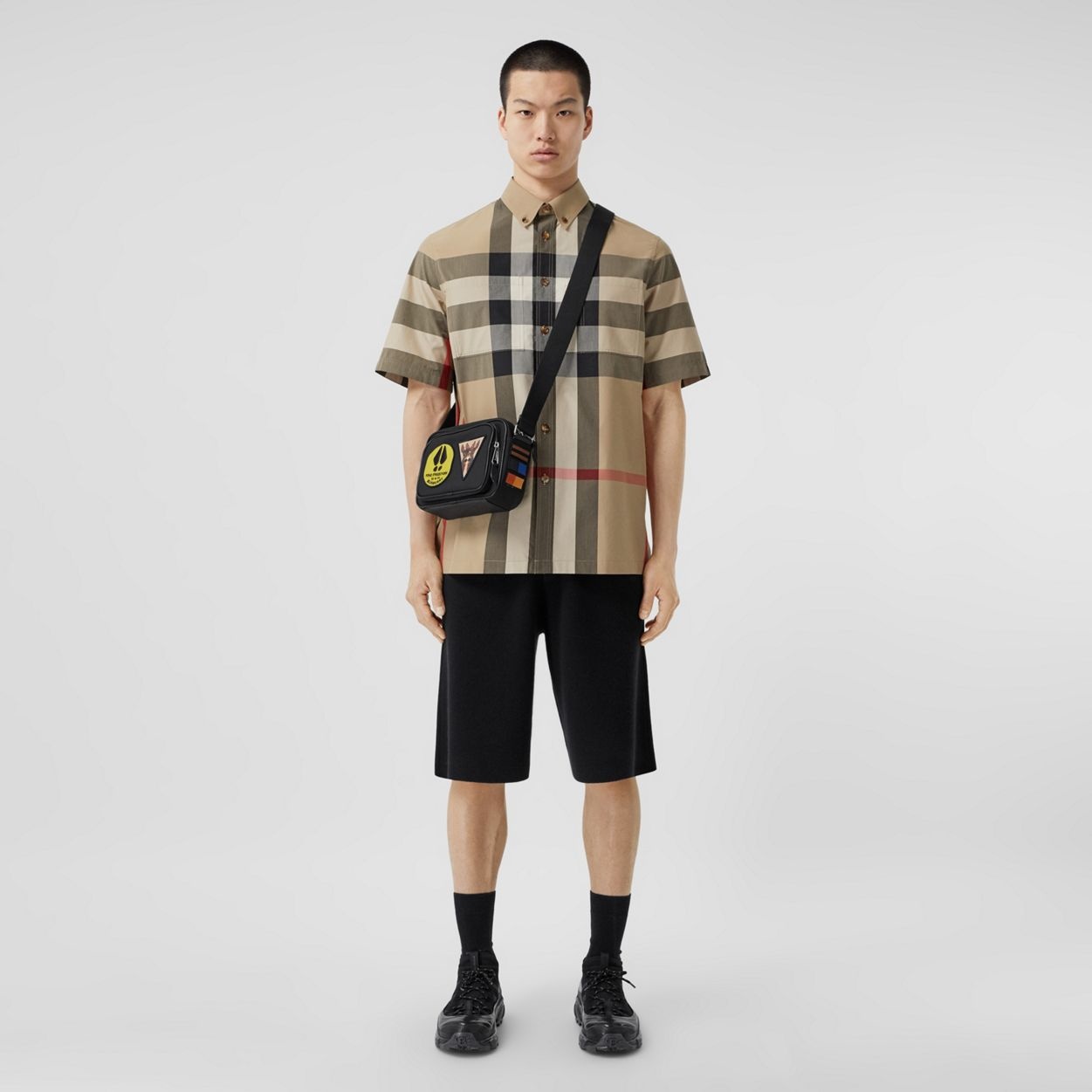 Short-sleeve Check Cotton Shirt - 2