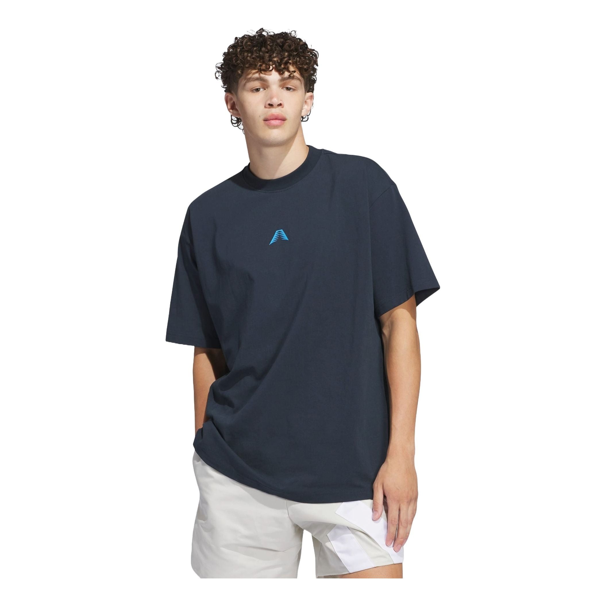 adidas AE Foundation Basketball T-shirt Asia Sizing 'Navy' IW8050 - 1