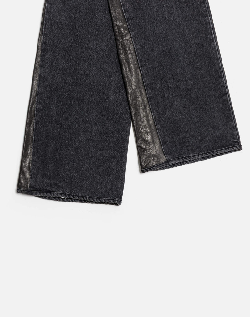 High Rise Wide Leg - Back To Black Leather 6