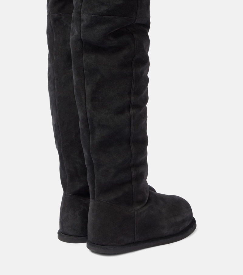 Amina Muaddi Heidi 15 leather over-the-knee-boots outlook