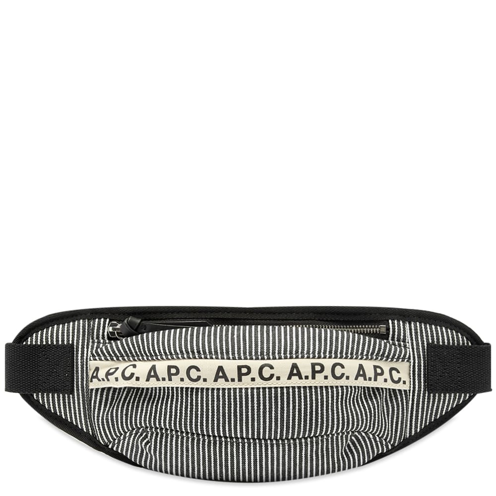 A.P.C. Taped Logo Stripe Waist Bag - 1