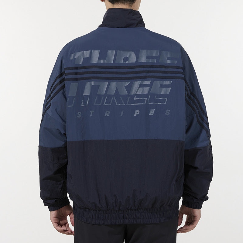 adidas adidas M Si Wov Jkt Contrast Color Stitching Stripe Loose