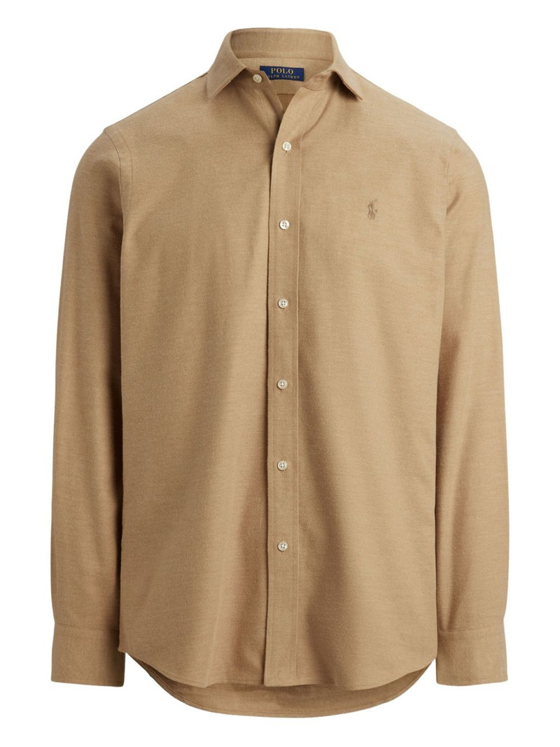 embroidered-logo shirt 1