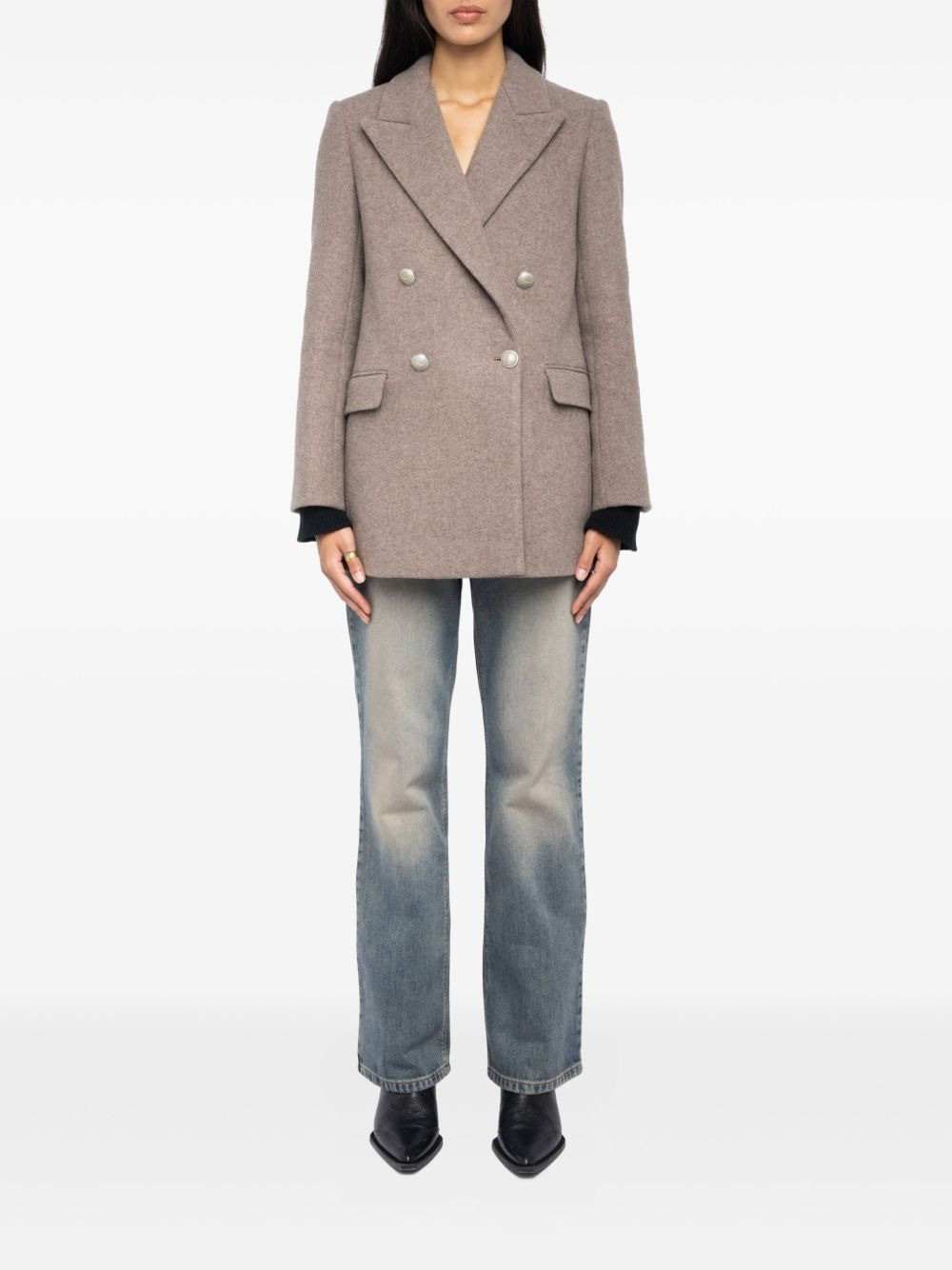 Miew double-breasted buttoned coat - 2
