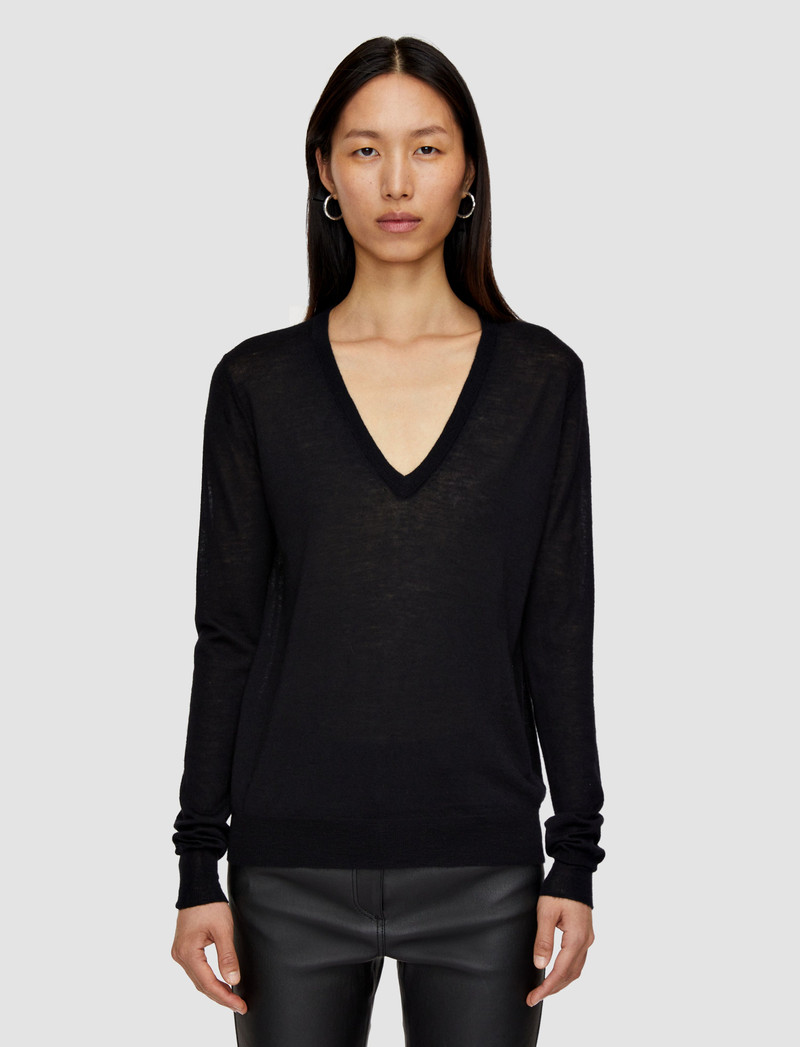 Cashair V Neck Jumper 3