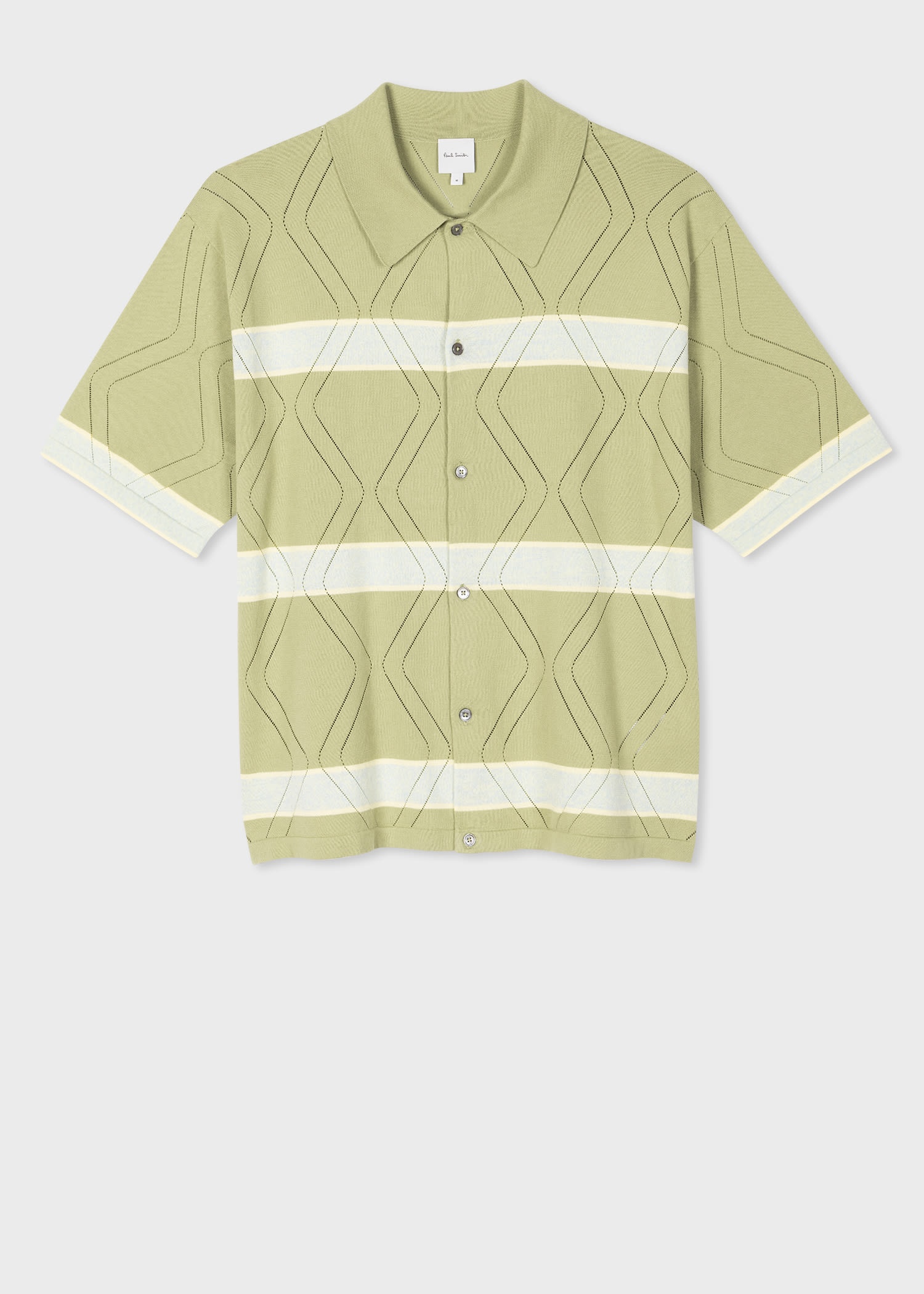 Organic Cotton Stripe Knitted Shirt - 1