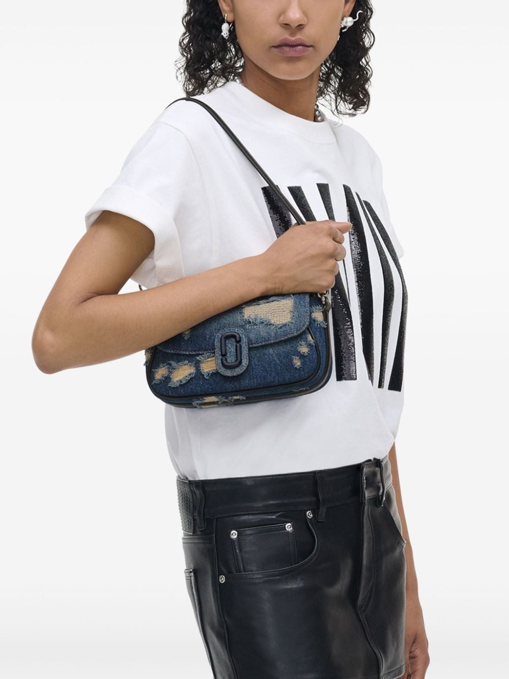 The Denim Clover Rip And Repair shoulder bag - 2