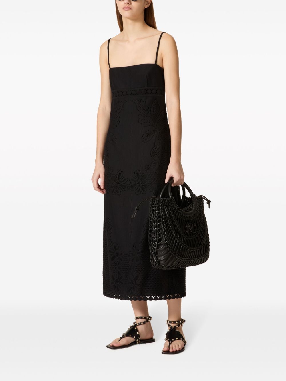 cotton midi dress - 2