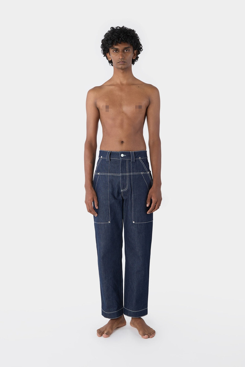 RIVETTI PANTS / dark denim 1
