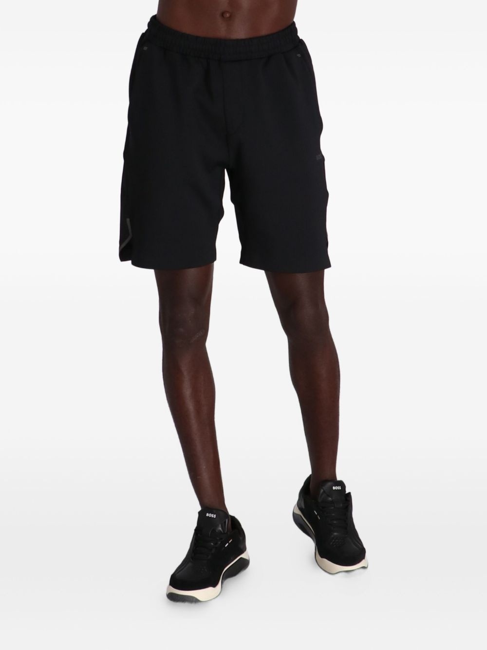 elasticated-waistband track shorts - 3