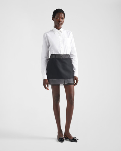 Prada Wool miniskirt with crinoline outlook
