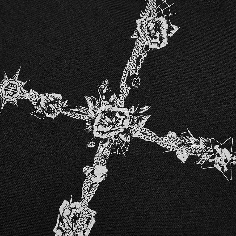 Givenchy Slim Fit Flower Cross Tee - 3