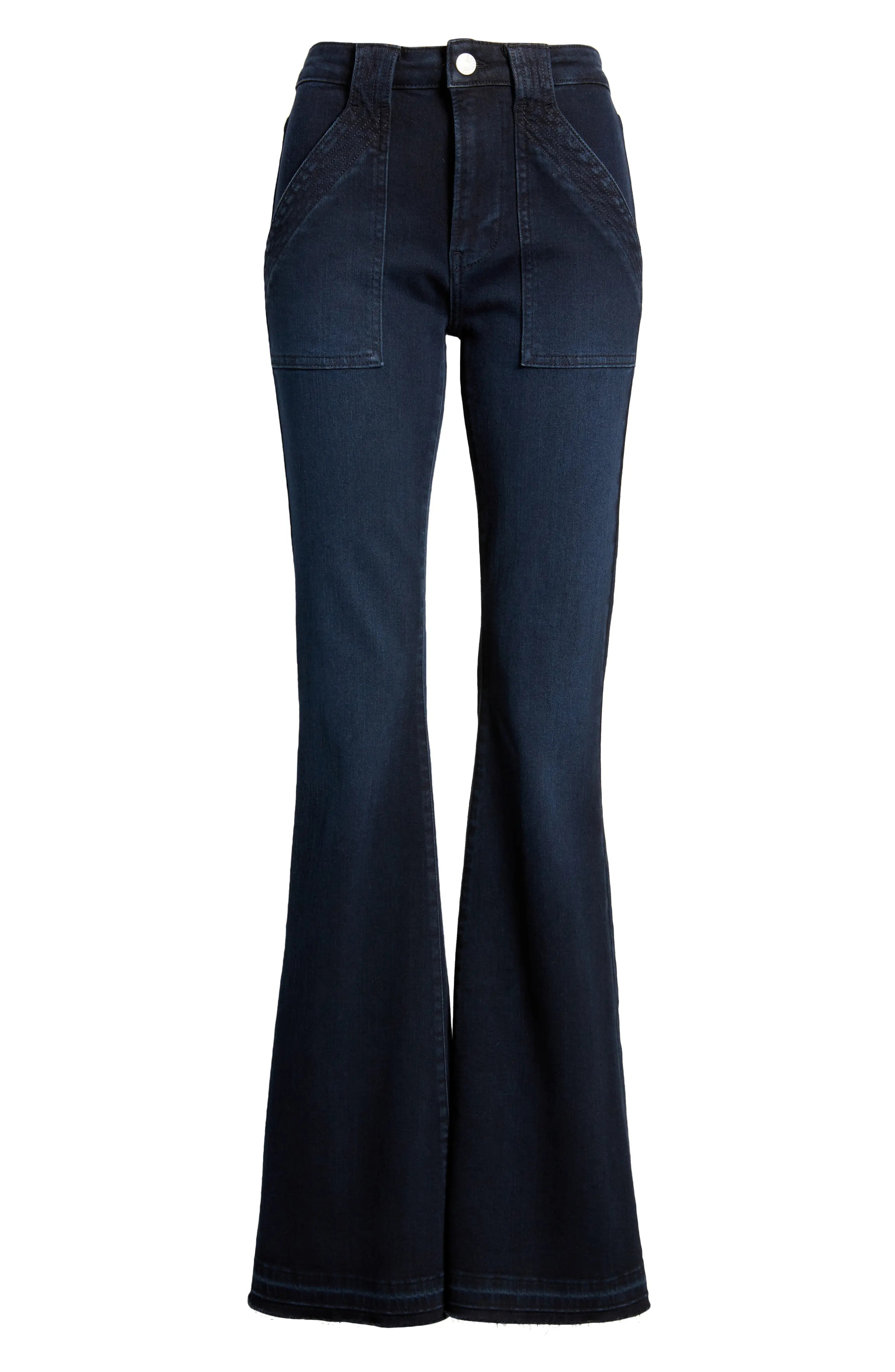 Trapunto St. Le High Flare Jeans - 5