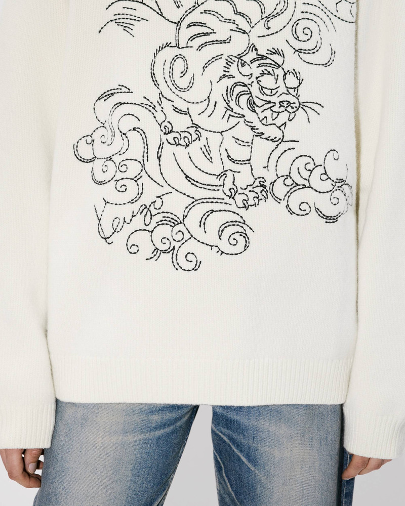 'KENZO Star Tiger' genderless embroidered wool jumper 7