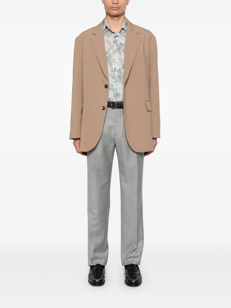 Etro pleated tapered trousers outlook