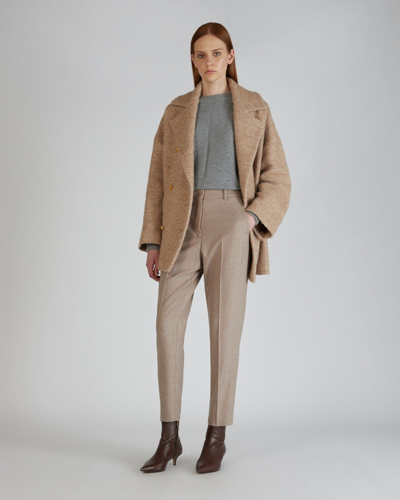 Regular fit crewneck sweater in wool and Angora 5