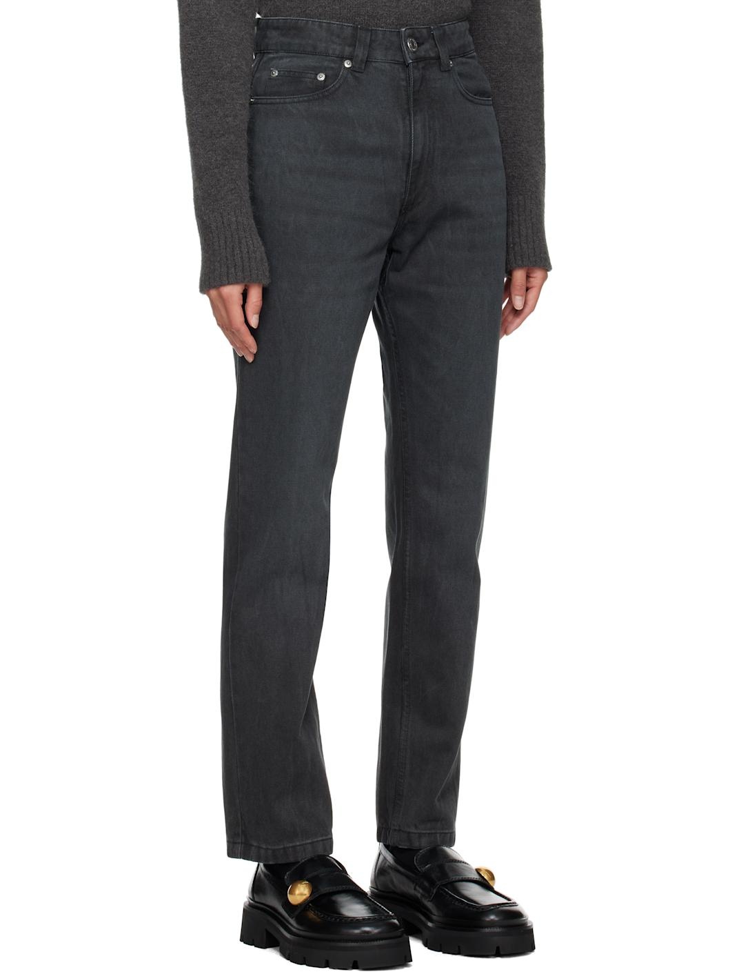 Black Classic Fit Jeans - 2