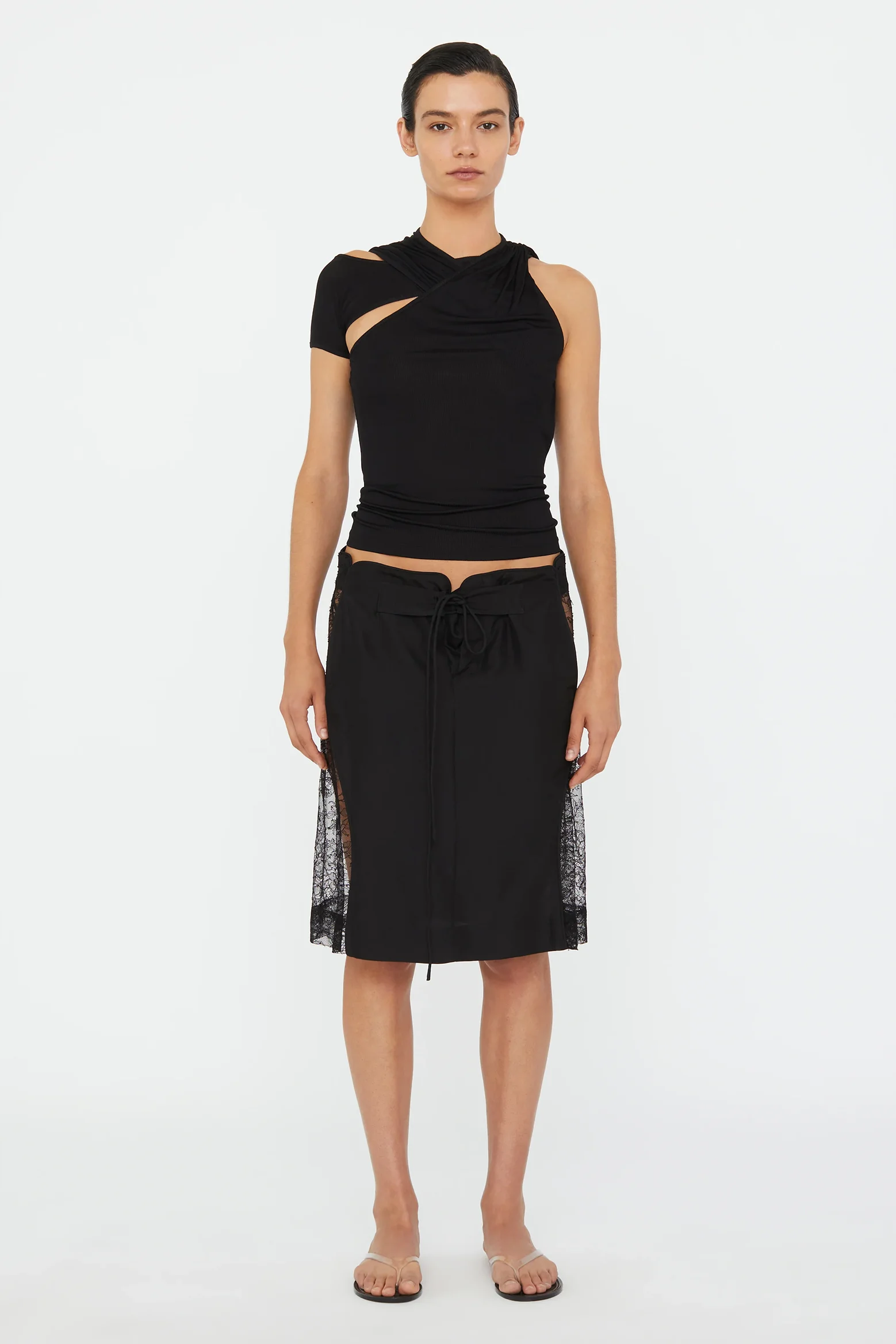 HUDSON WAVE LACE BOARDIE SKIRT - 1